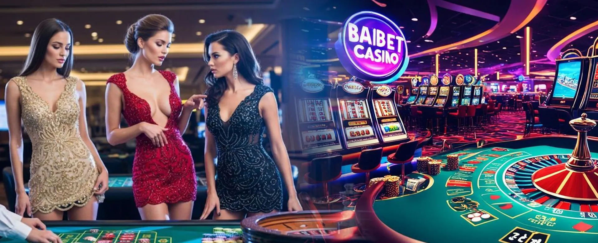 Dynamic background showing casino games with a Roobet no deposit promo code theme